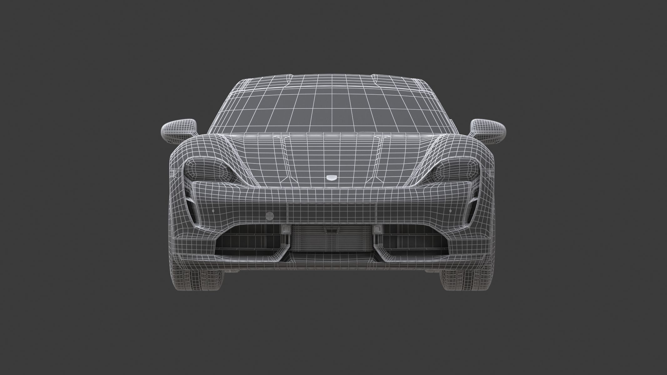 Porsche Taycan 2020 No Interior 3D model_3