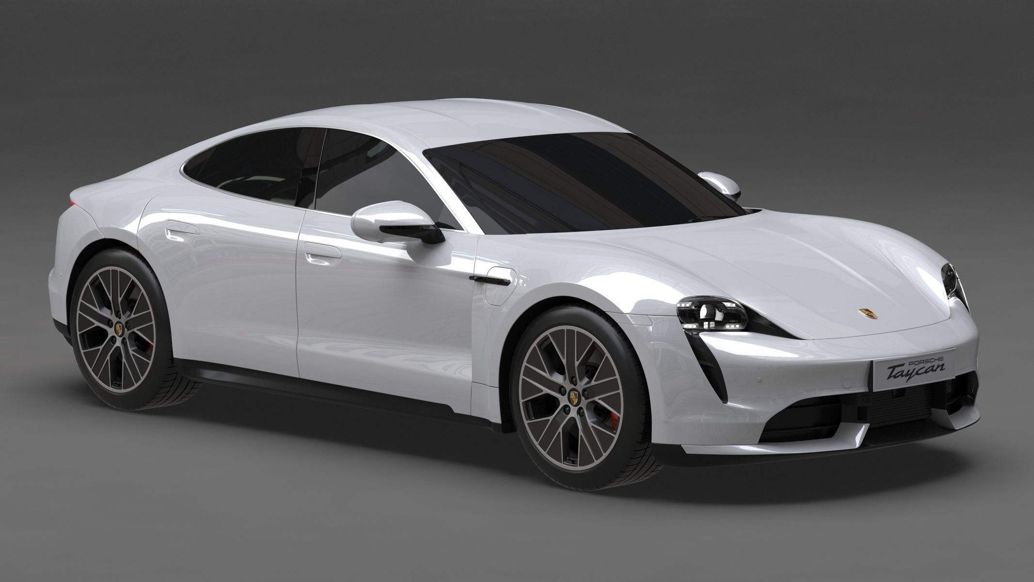 Porsche Taycan 2020 No Interior 3D model_1