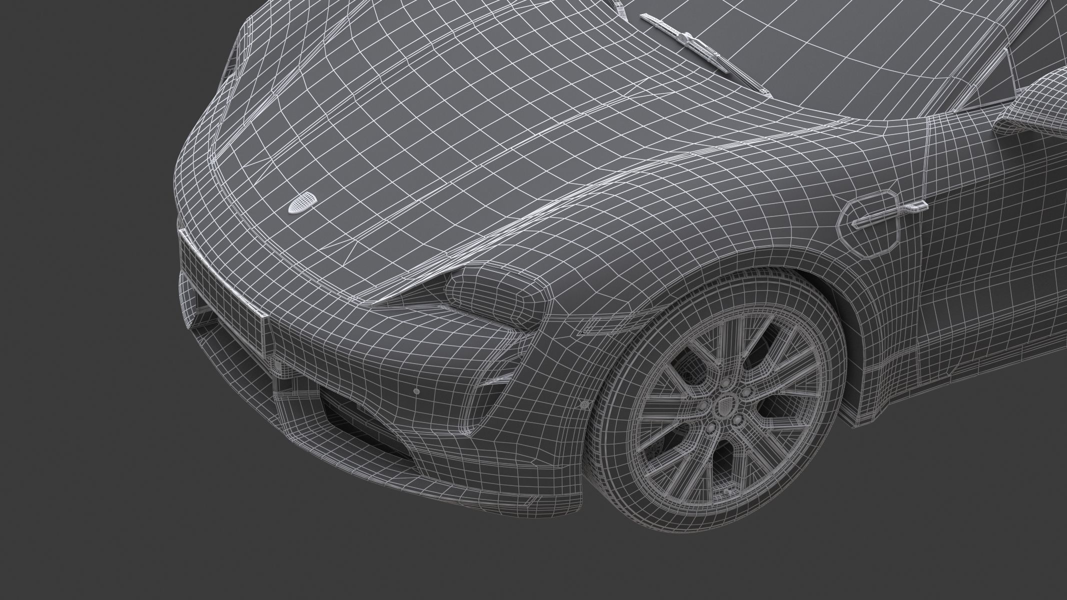 Porsche Taycan 2020 No Interior 3D model_10