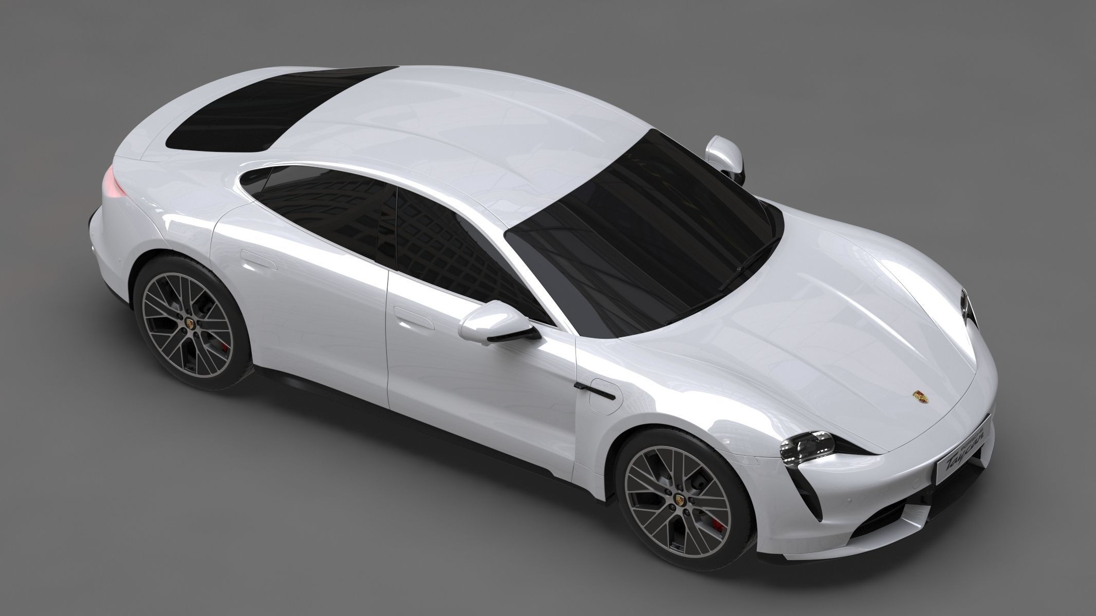 Porsche Taycan 2020 No Interior 3D model_15