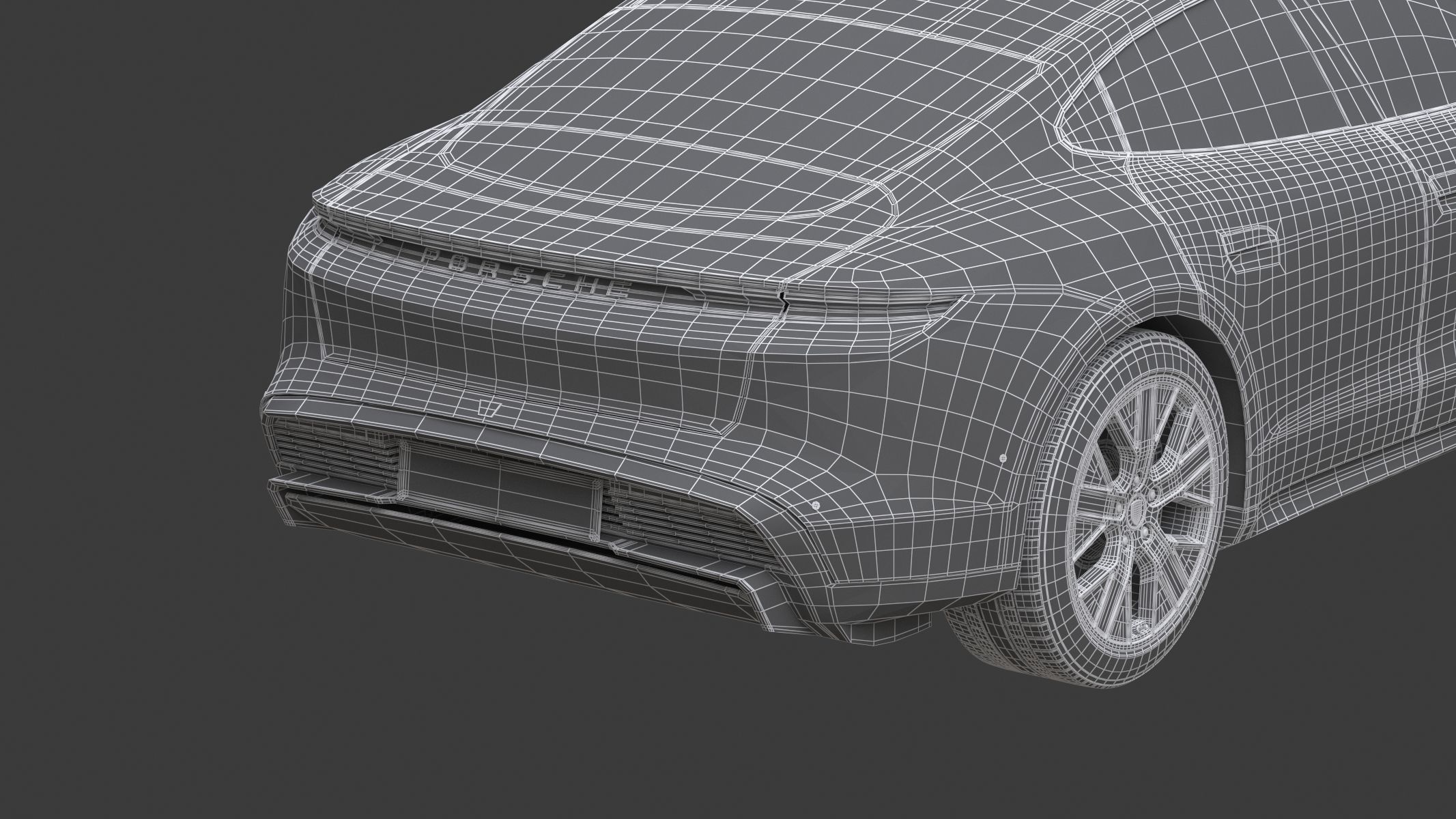 Porsche Taycan 2020 No Interior 3D model_11