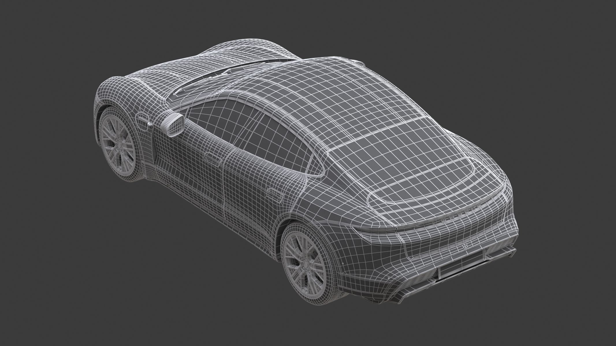 Porsche Taycan 2020 No Interior 3D model_6