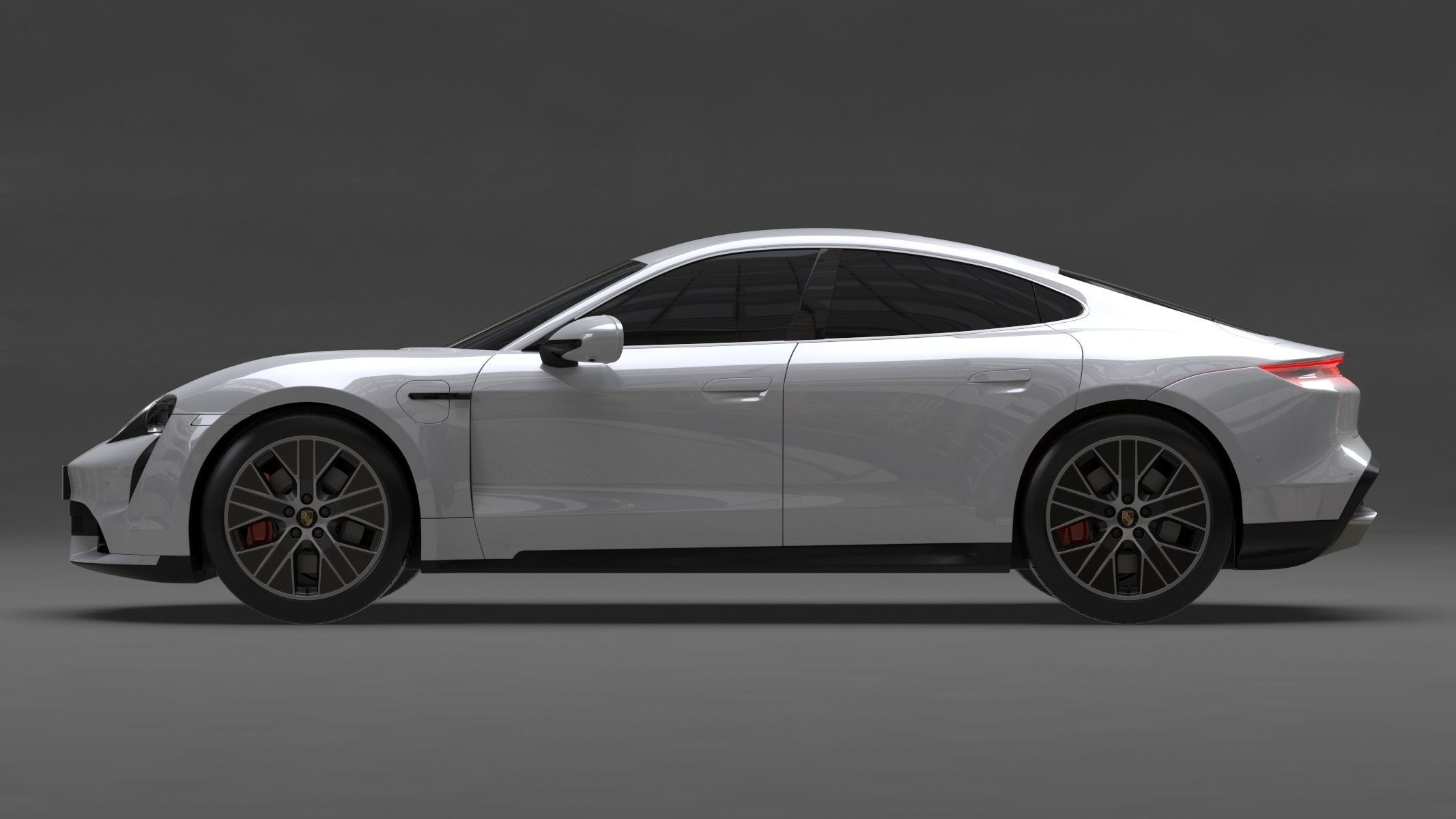 Porsche Taycan 2020 No Interior 3D model_2