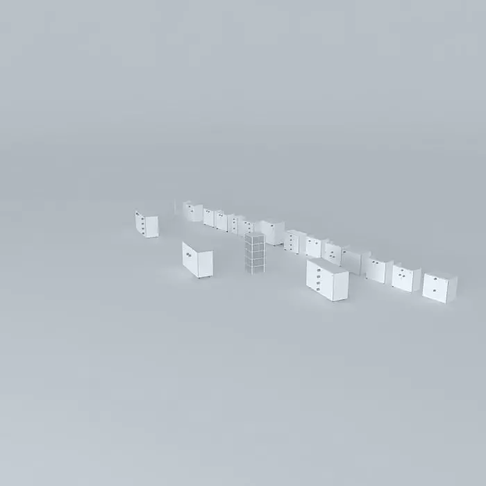 Cupboards lab Free 3D model