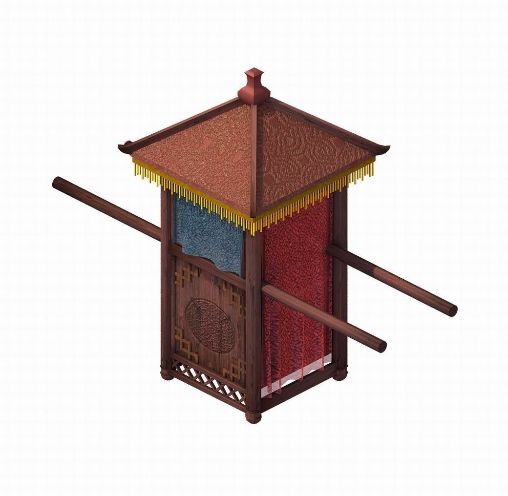 Game Official - Transportation - Wooden Car 02 3D model_1