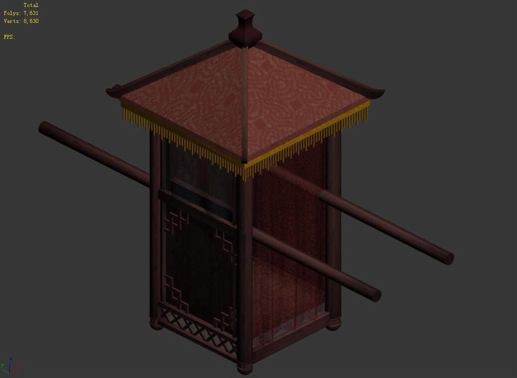 Game Official - Transportation - Wooden Car 02 3D model_3