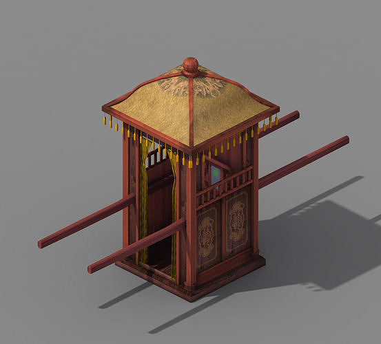 Game Official - Transportation - Wooden Car 03 3D model