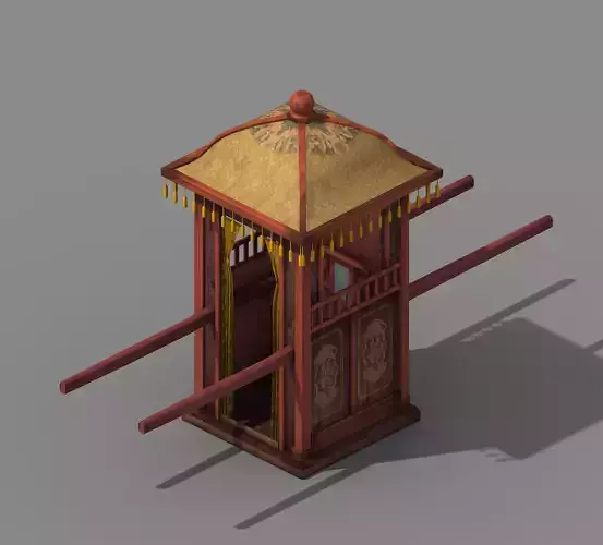 Game Official - Transportation - Wooden Car 03 3D model