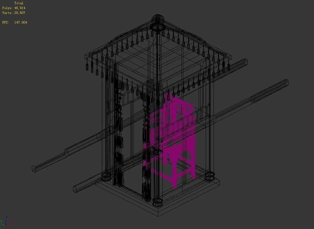 Game Official - Transportation - Wooden Car 03 3D model_2