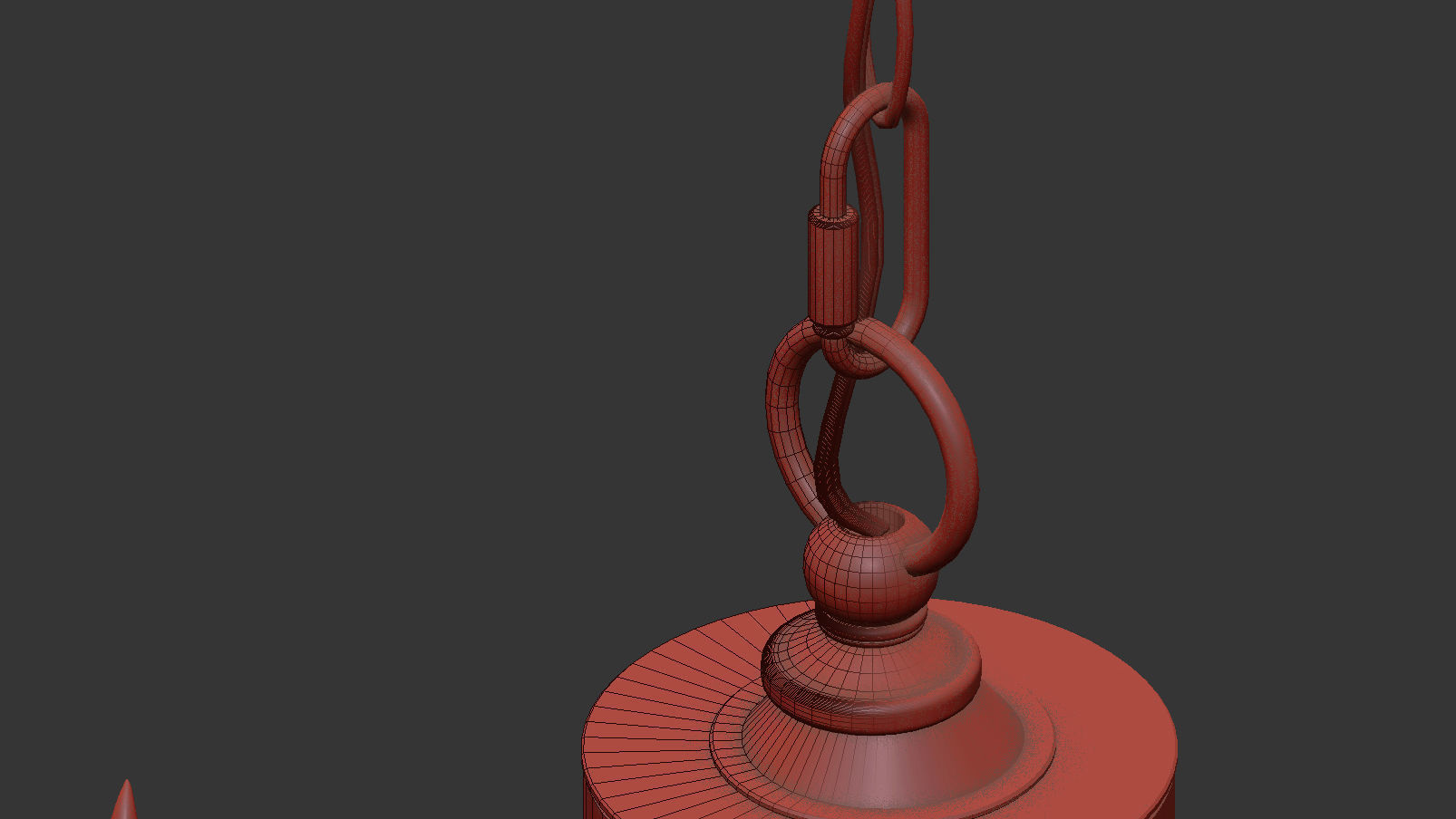 John-Richard Collection Bent 5-Light Crystal Chandelier 3D model_3