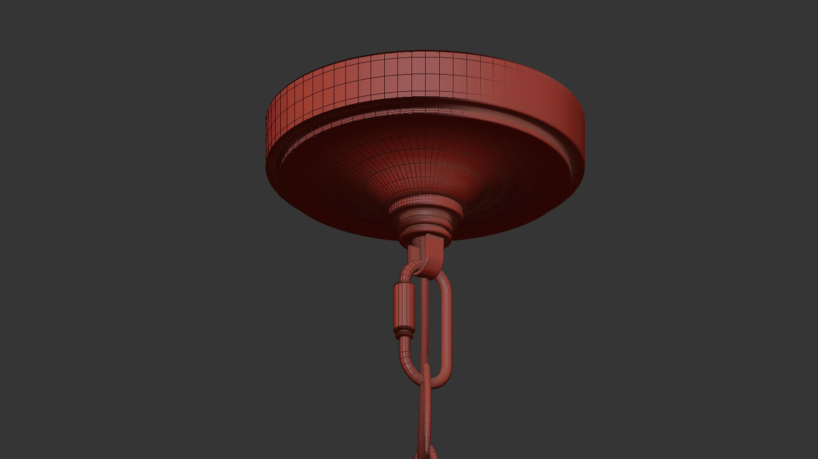 John-Richard Collection Bent 5-Light Crystal Chandelier 3D model_2