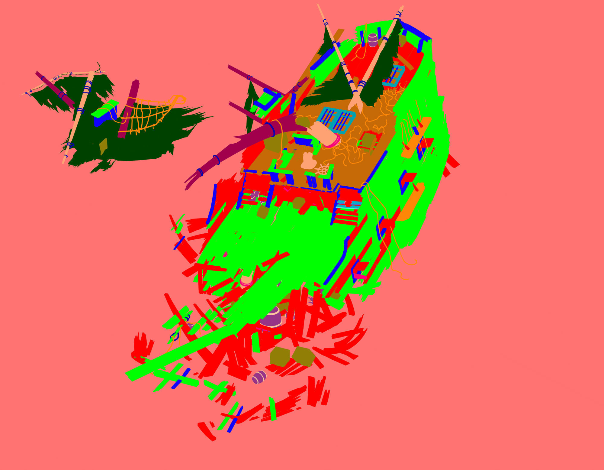 Game Seabed Wreckage - Wreckage 02 3D model_2