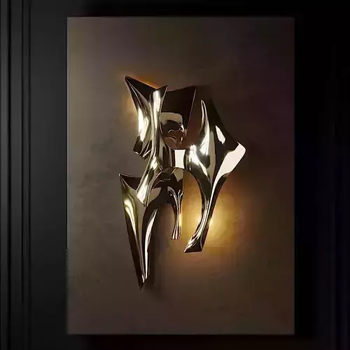 Signed Wall Light by Fred Brouard 3D model