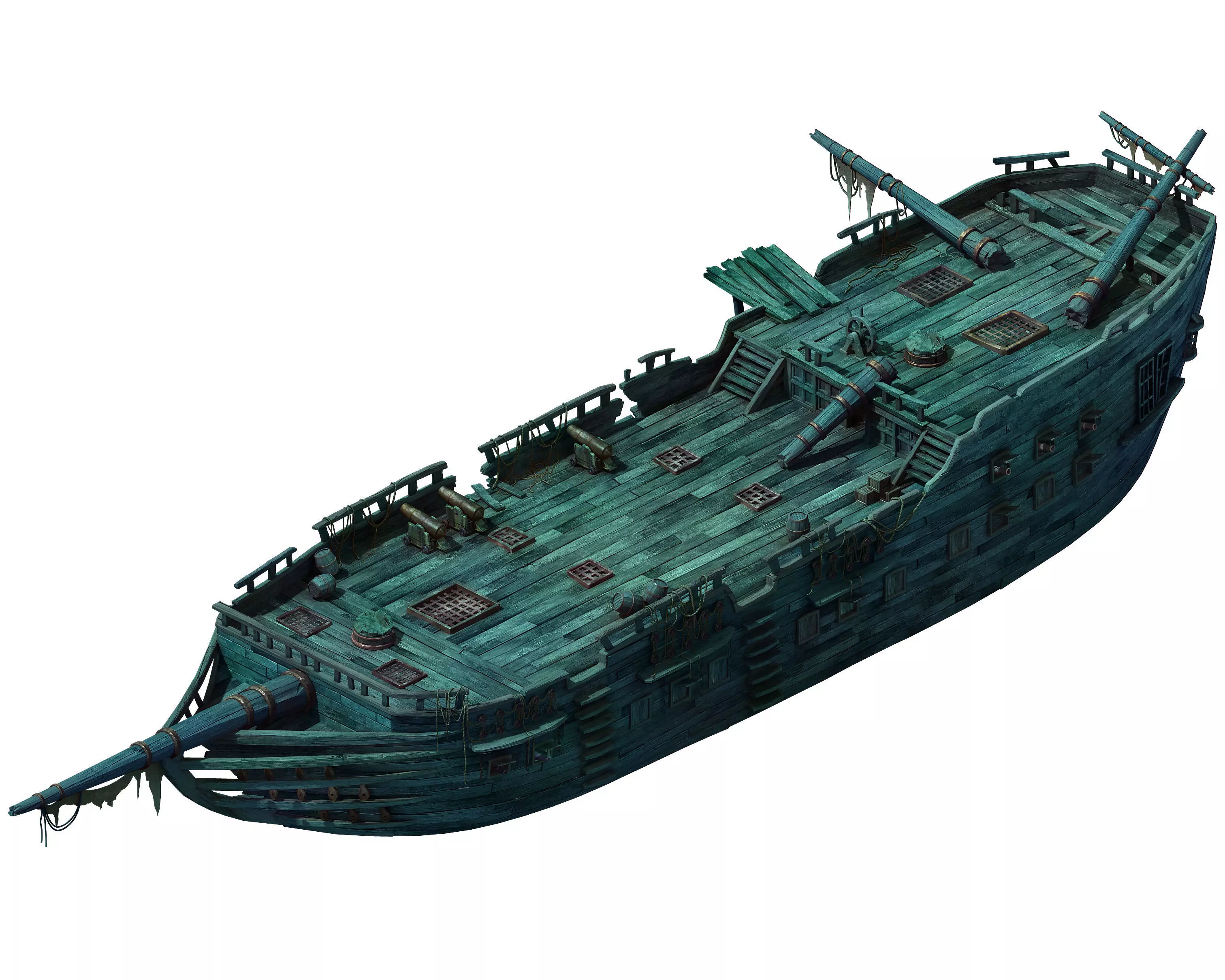 Game Seabed wreckage - wreck wreckage 06 3D model