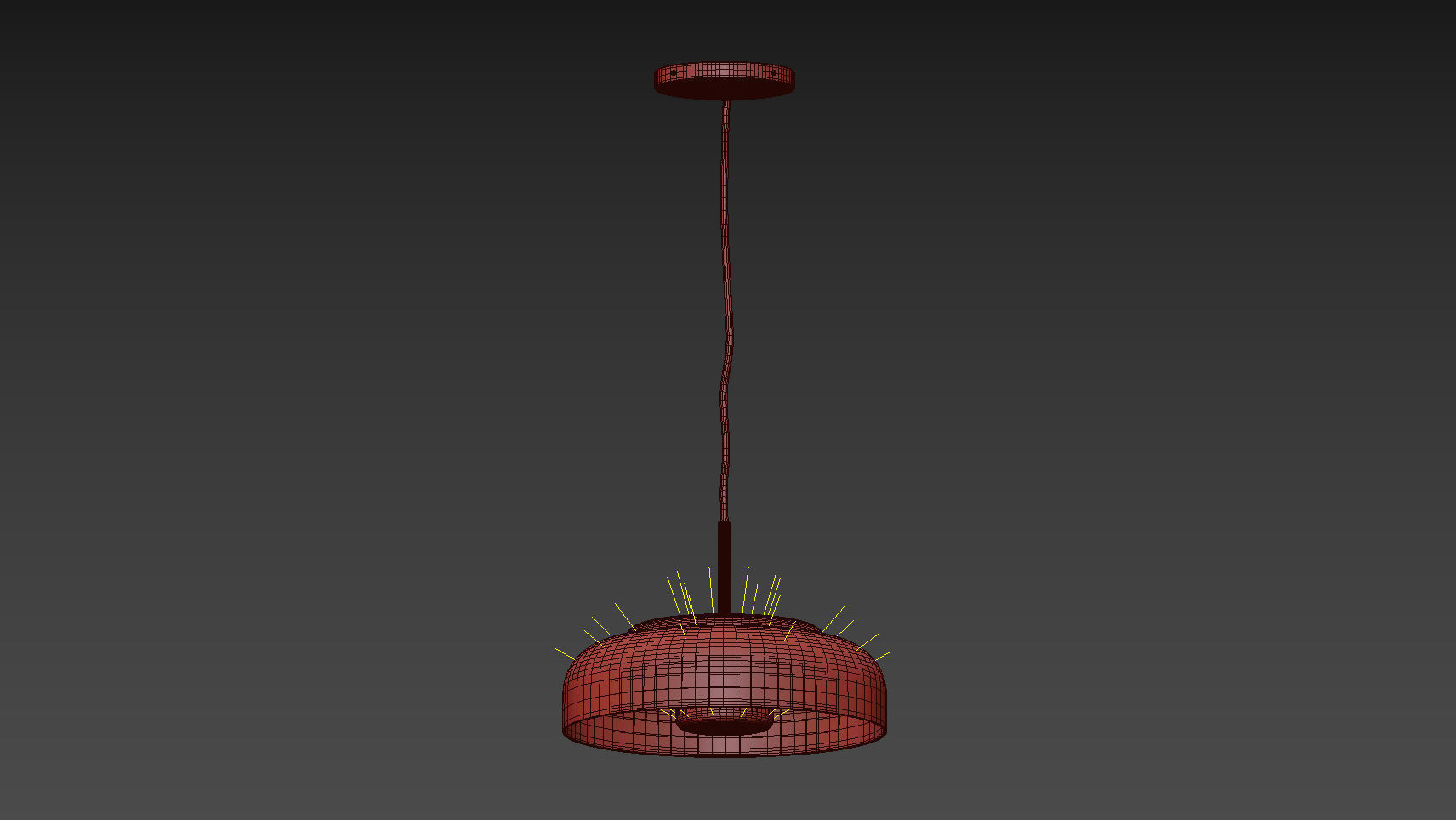 Nordic Style Light Dome Pendant 3D model_5