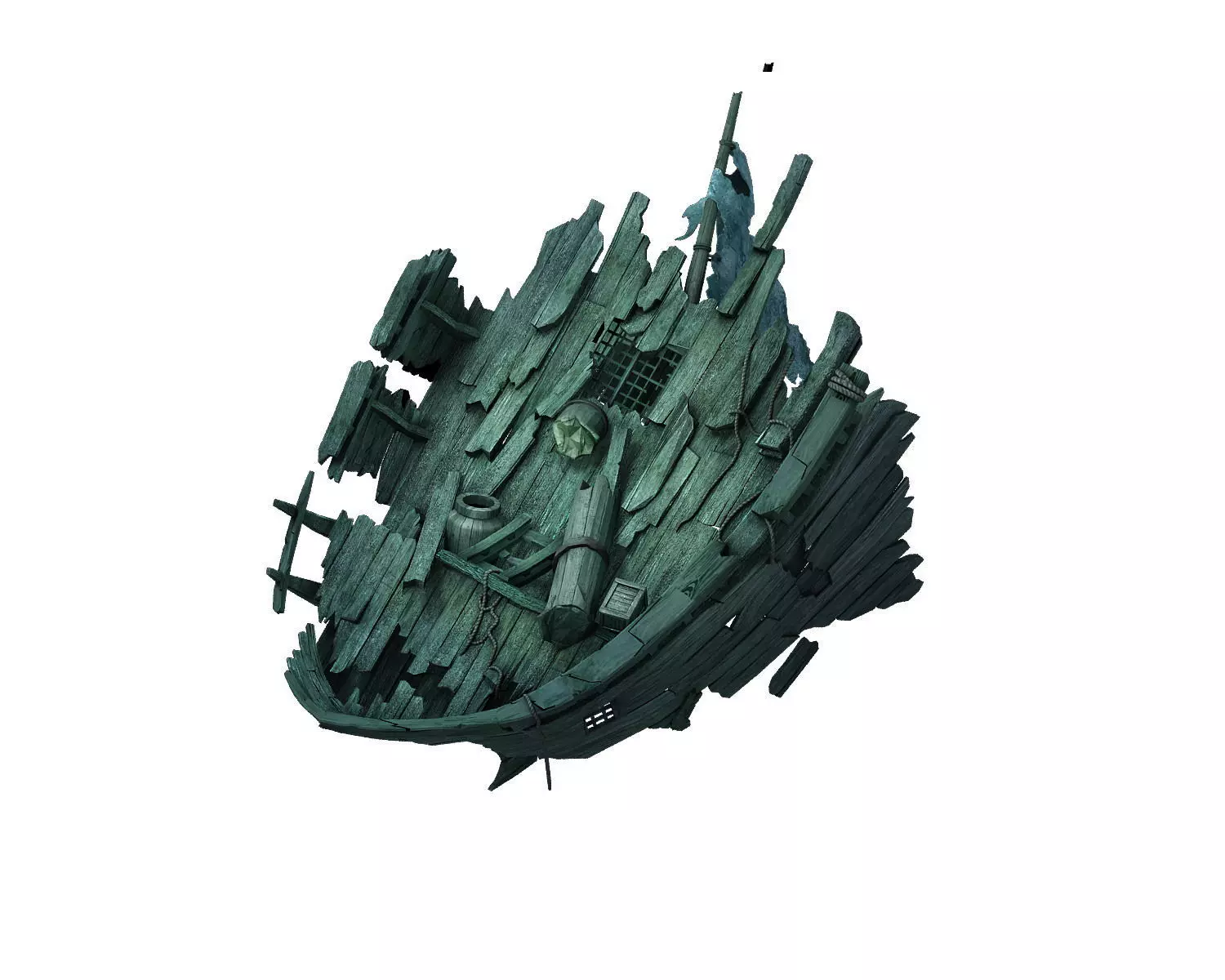 Game Seabed wreckage - wreck wreckage 08 3D model_0