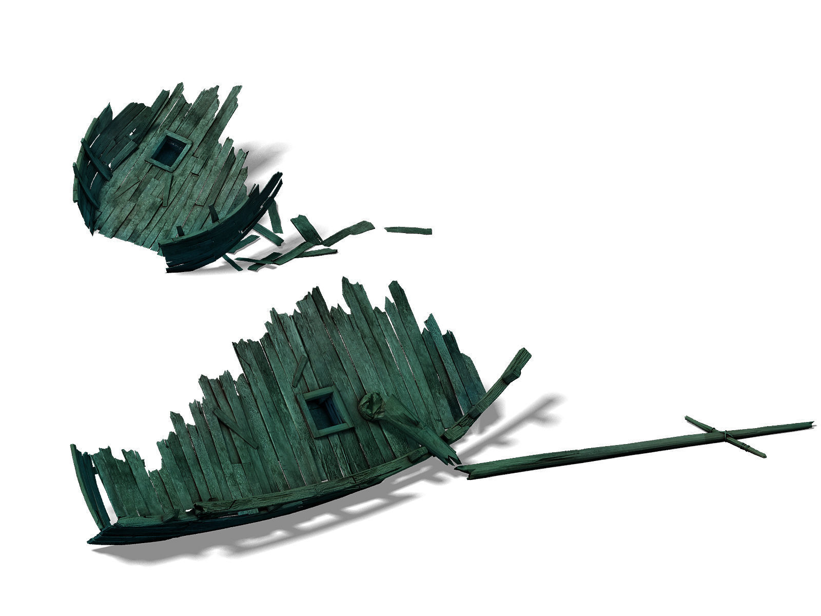 Game Seabed wreckage - Wreck wreckage 09 3D model_3