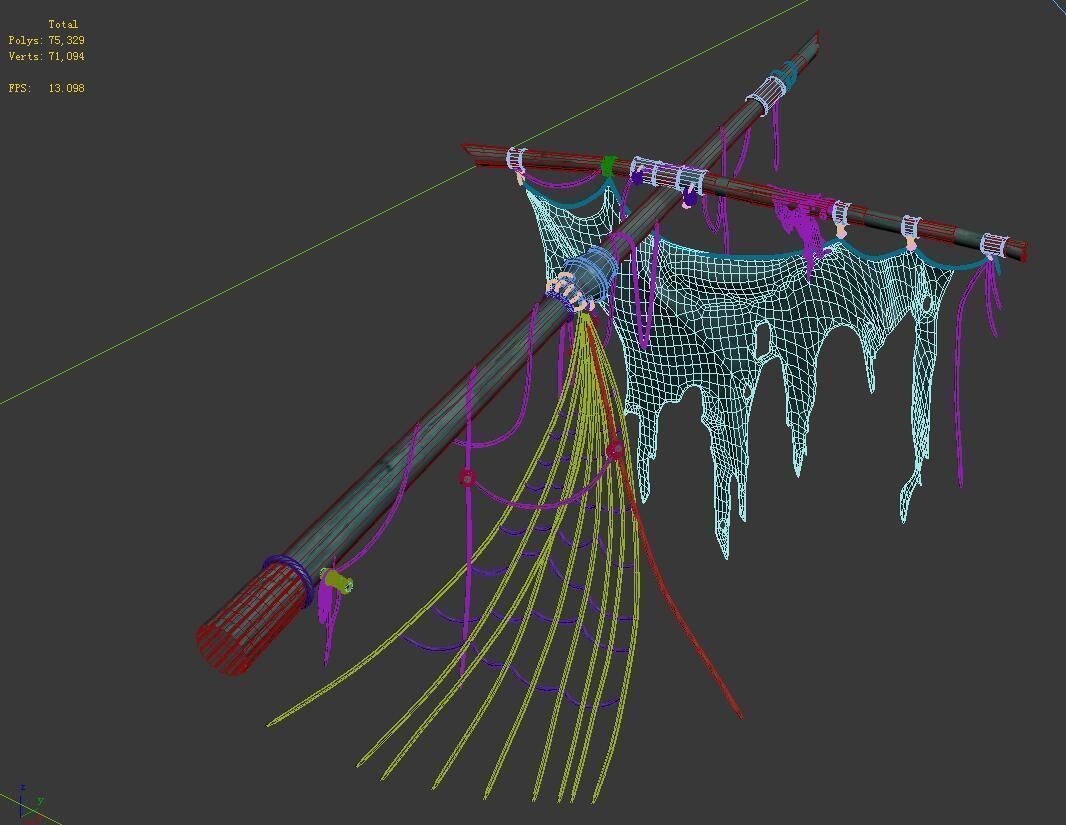 Gamr  Shipwreck - Broken Mast 3D model_5