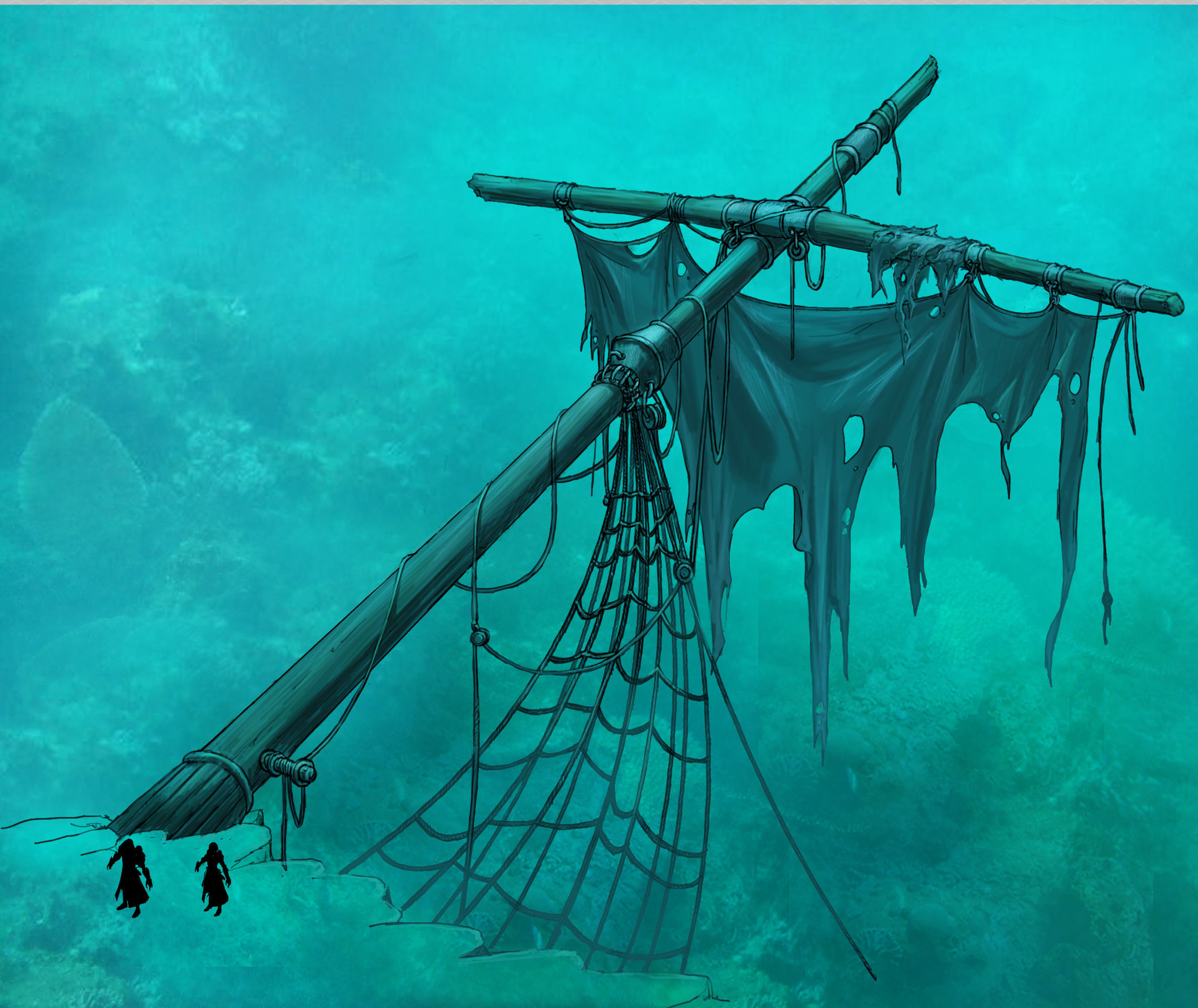 Gamr  Shipwreck - Broken Mast 3D model_1