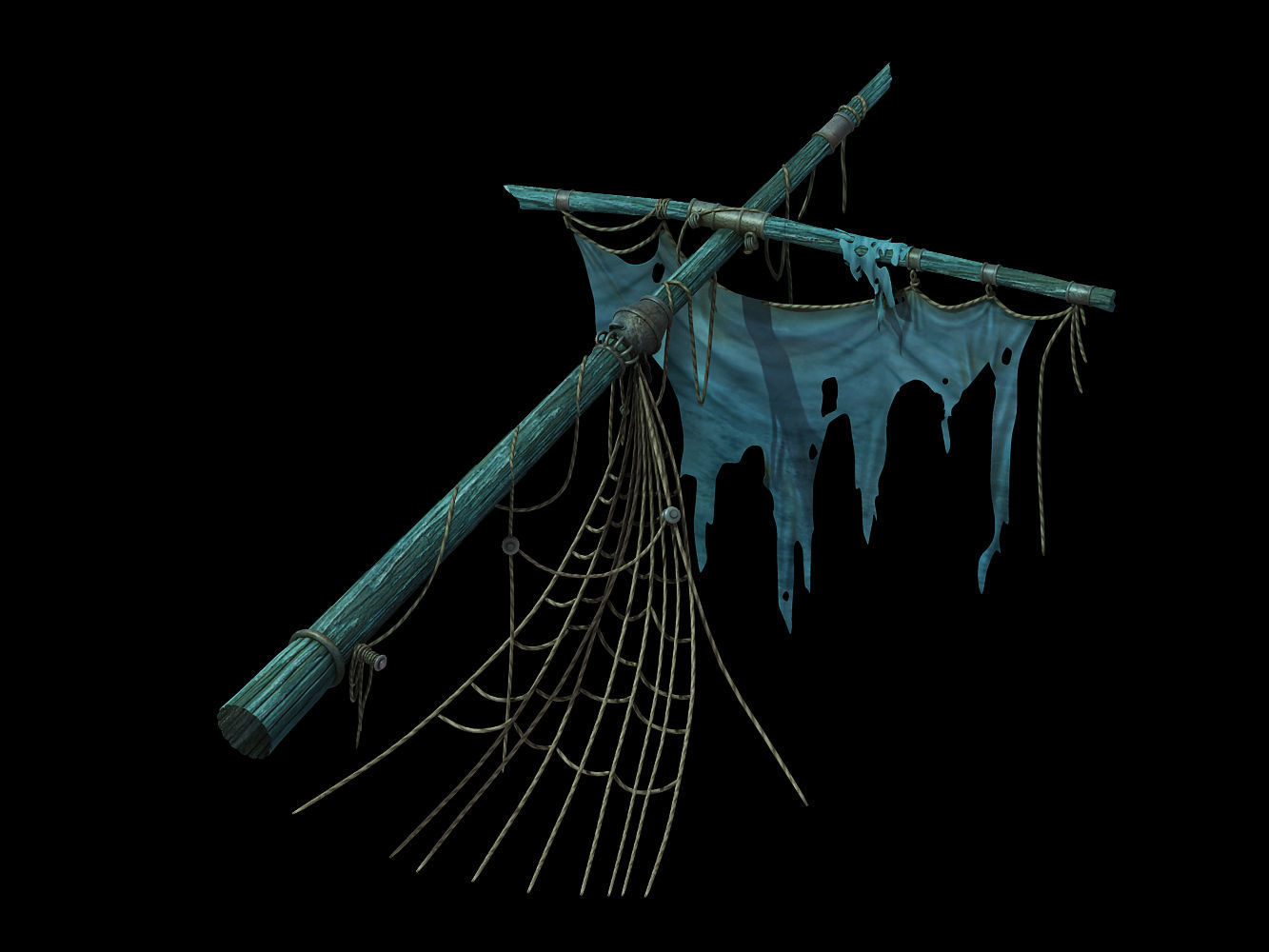 Gamr  Shipwreck - Broken Mast 3D model_3