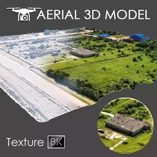 Aerial scan 1 3D model Aerial scan 1 3D model