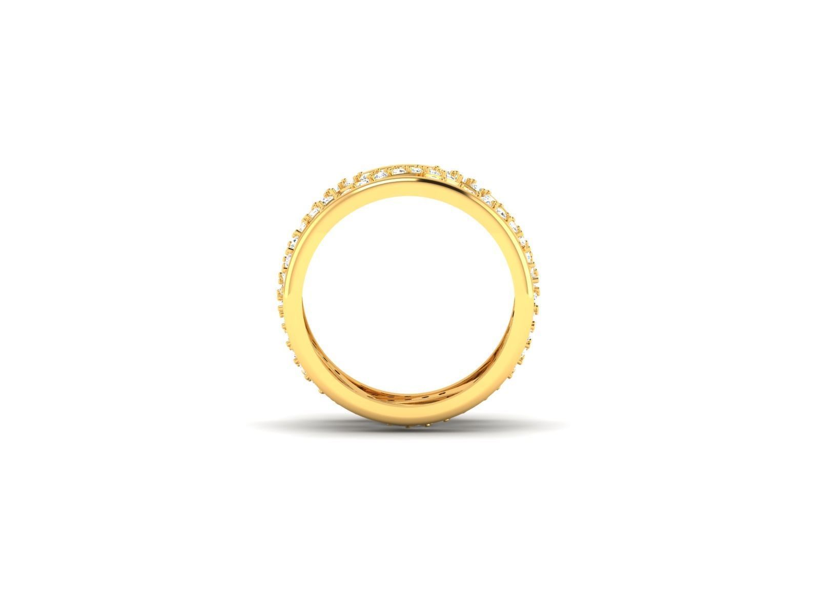 Women Band Ring 3dm render detail 3D print model_3