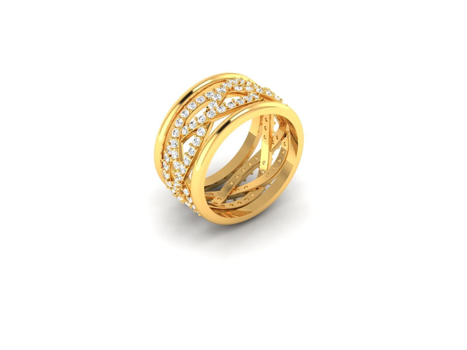 Women Band Ring 3dm render detail 3D print model_1