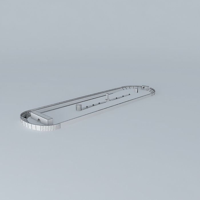 Roman circus Merida Free 3D model_3