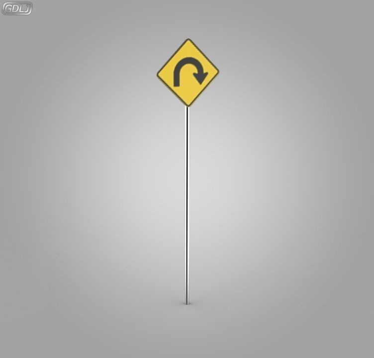 38 Street Signs 3D model_34