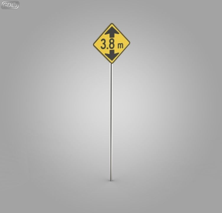 38 Street Signs 3D model_17