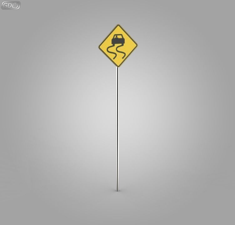 38 Street Signs 3D model_9
