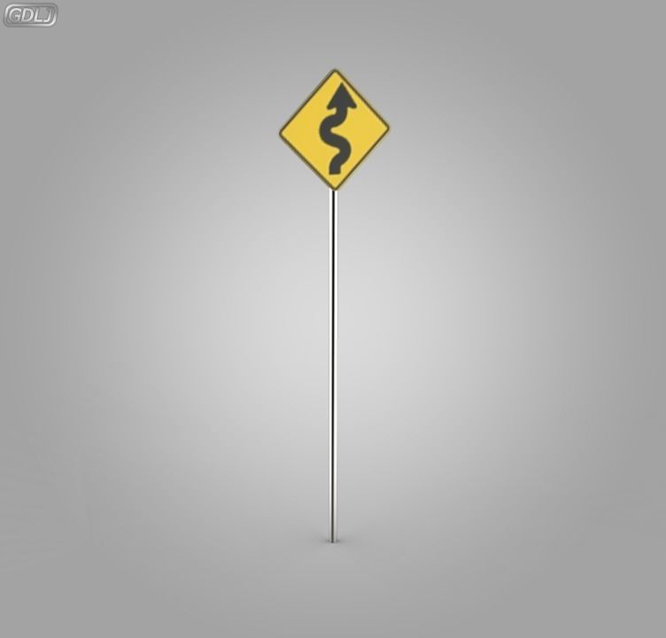 38 Street Signs 3D model_35