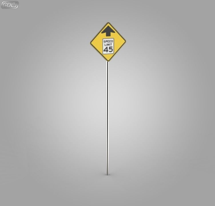 38 Street Signs 3D model_10
