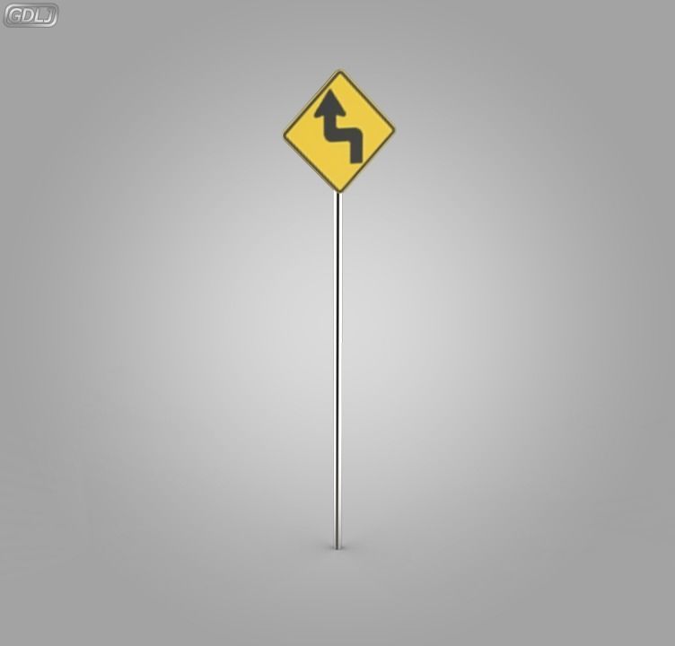 38 Street Signs 3D model_1