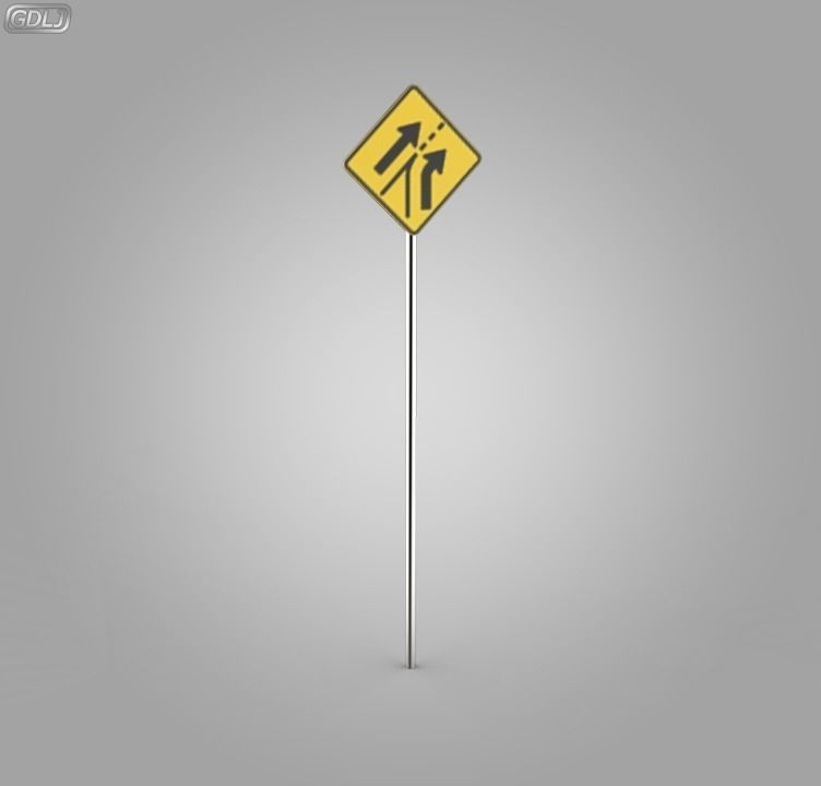 38 Street Signs 3D model_3
