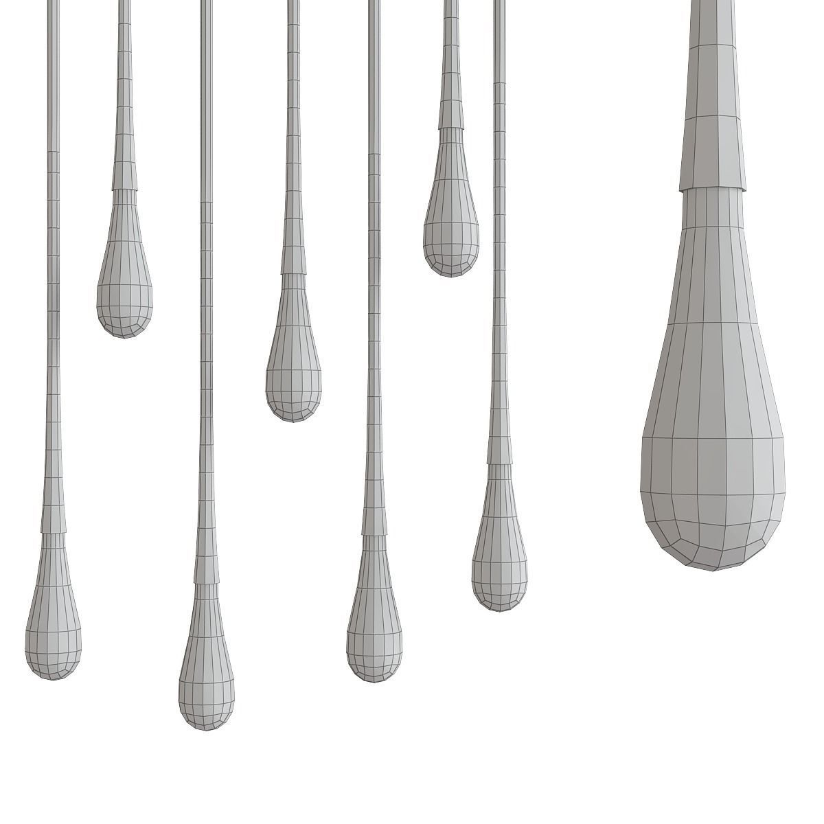 Chandelier collection 3d models Low-poly 3D model_6