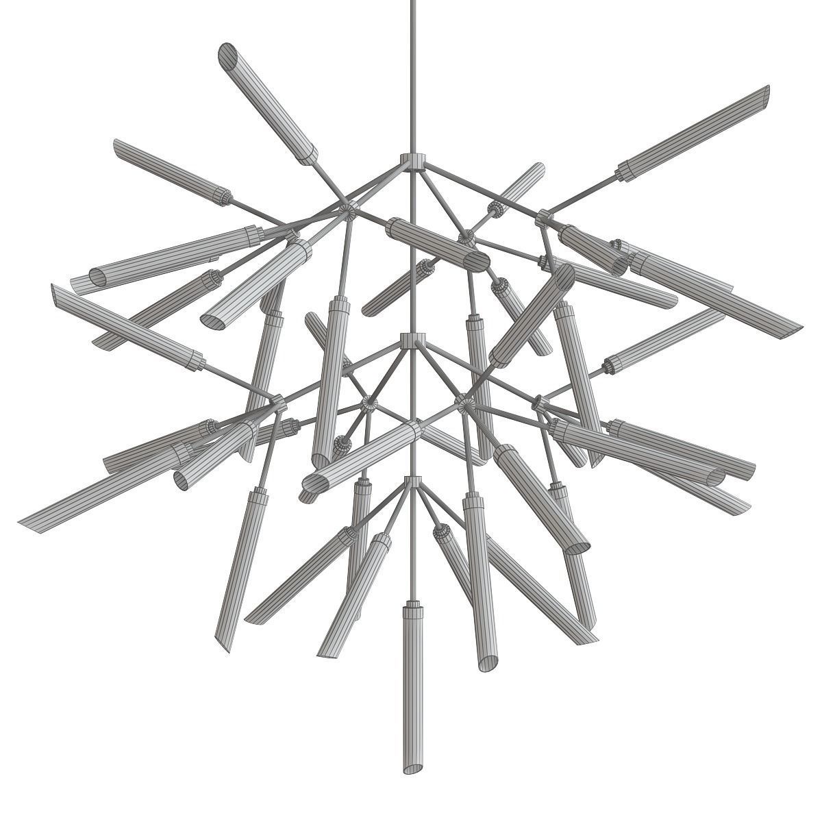 Chandelier collection 3d models Low-poly 3D model_18