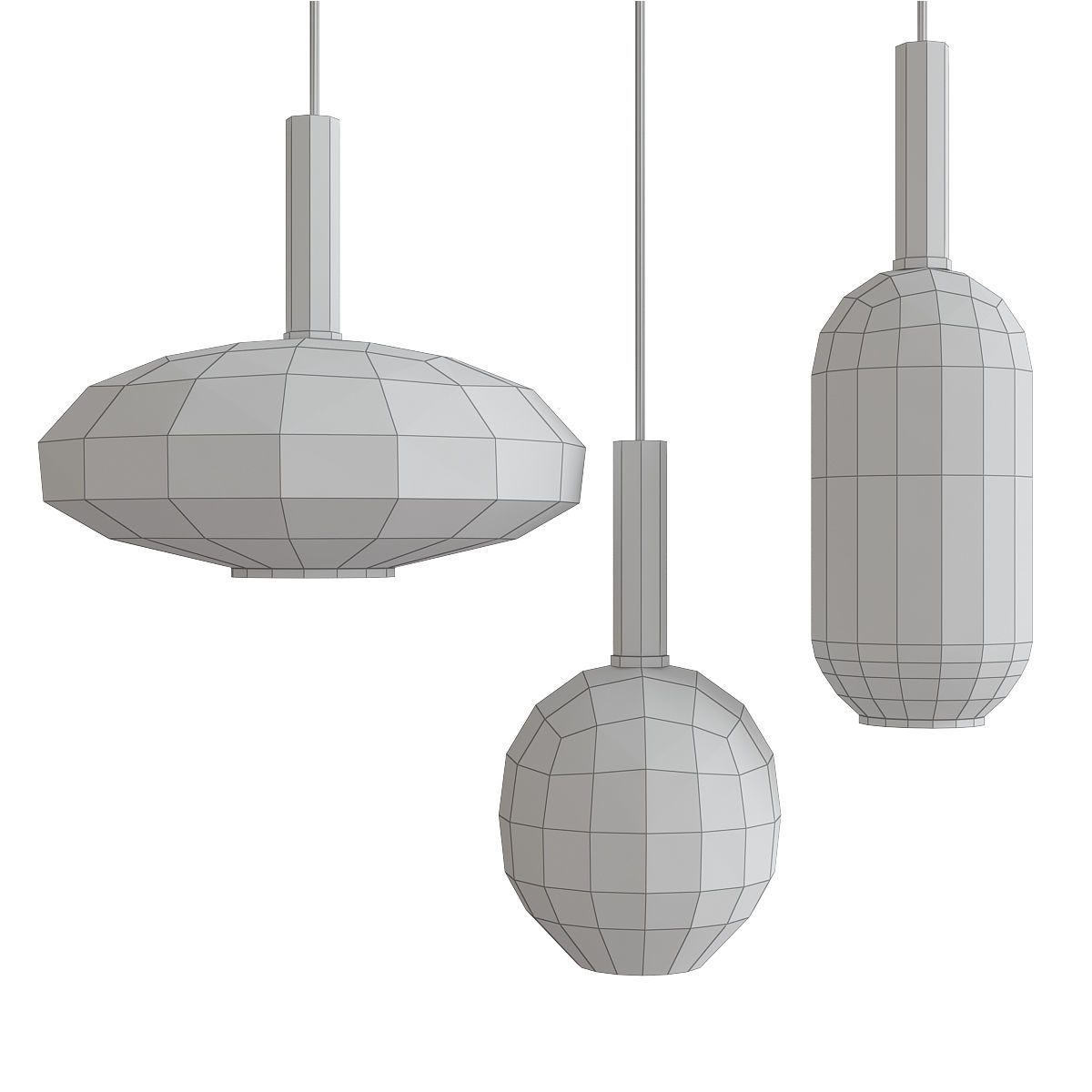Chandelier collection 3d models Low-poly 3D model_9