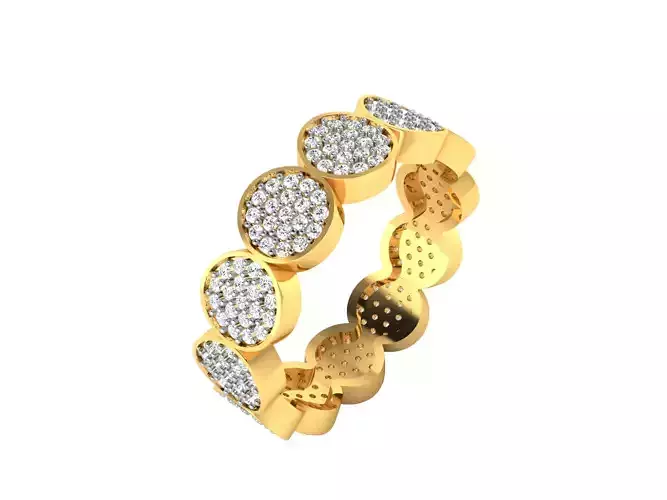 Women Band Ring 3dm render detail