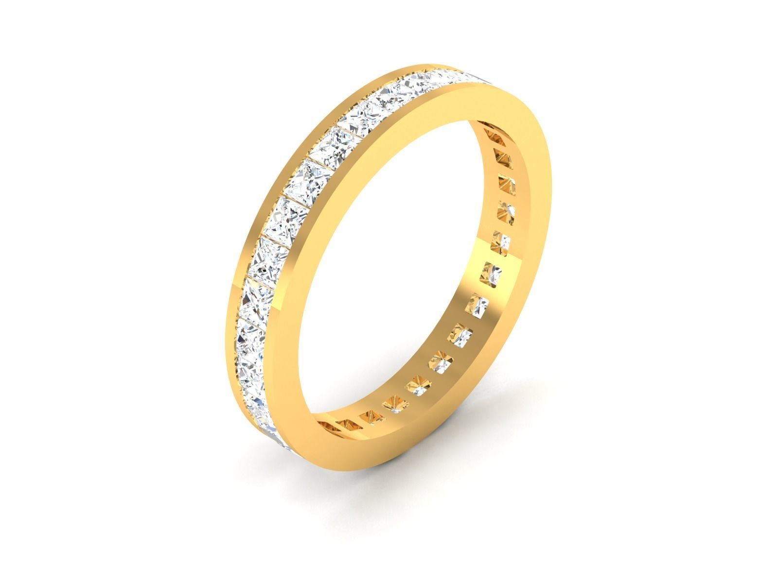 Women Band Ring 3dm render detail 3D print model_7