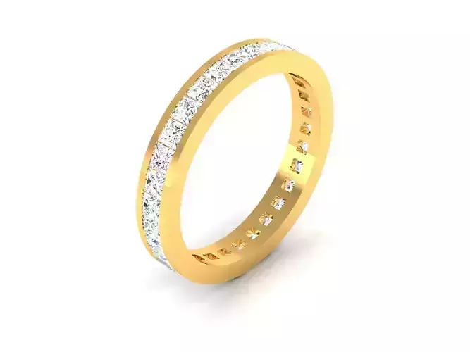 Women Band Ring 3dm render detail