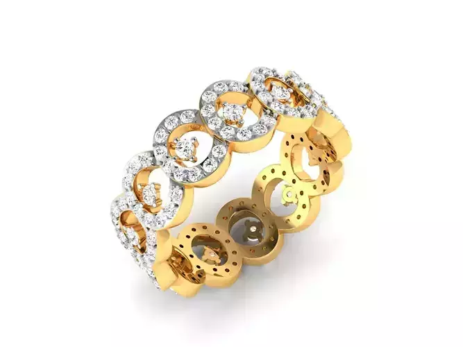 Women Band Ring 3dm render detail