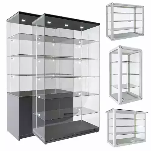 Glass shelves 3D model