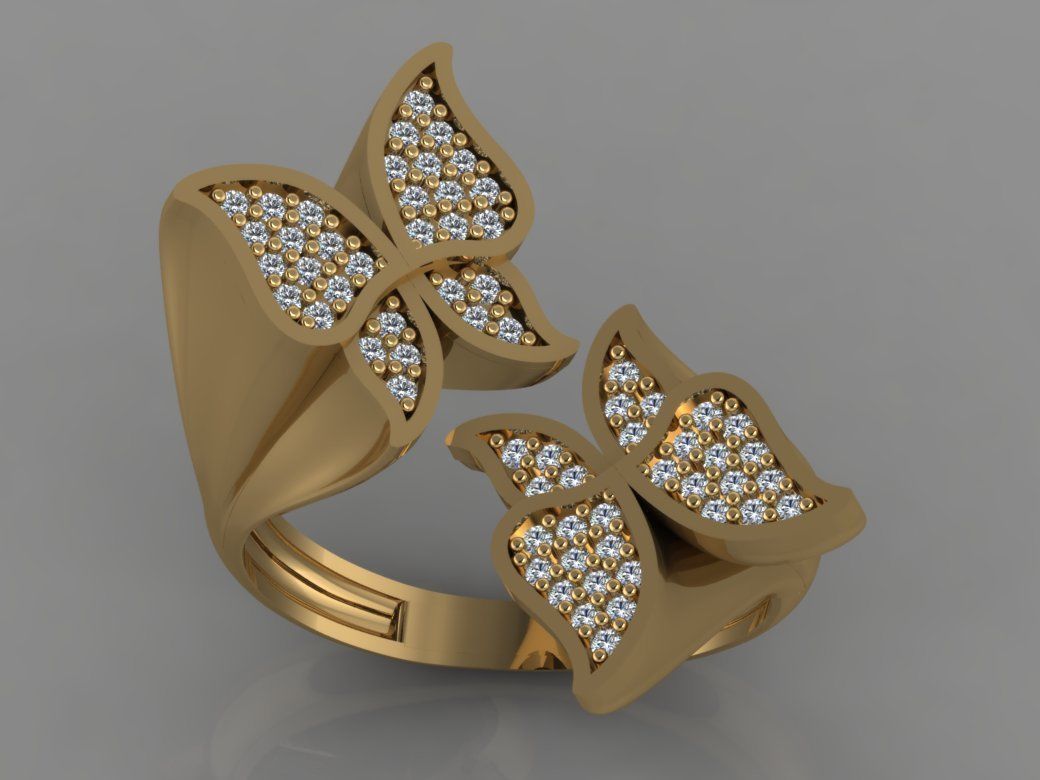GC GOLD TW0103- Diamond ring  3D print model_2