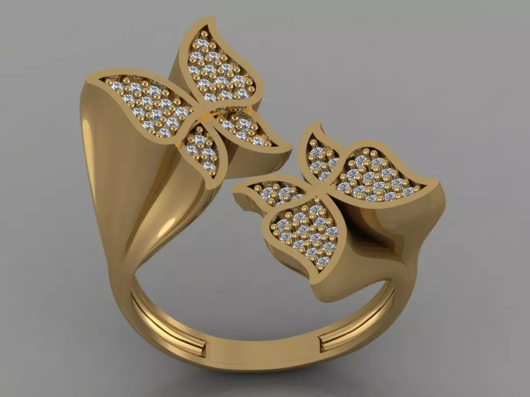 GC GOLD TW0103- Diamond ring  3D print model_0