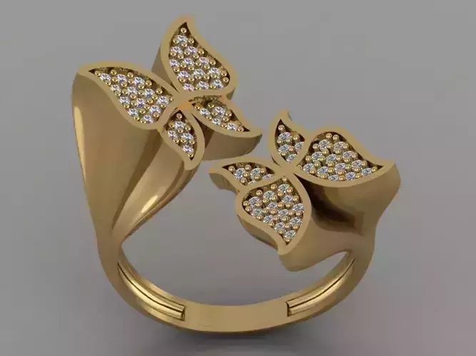 GC GOLD TW0103- Diamond ring  3D print model