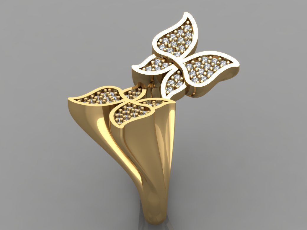 GC GOLD TW0103- Diamond ring  3D print model_3