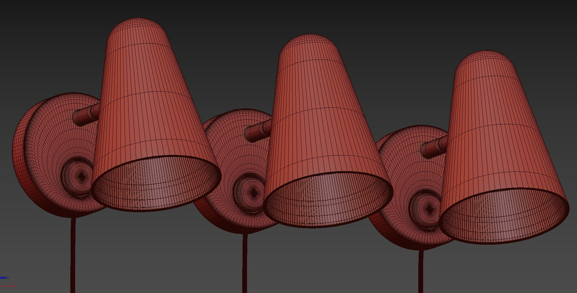 FUBBLA LED Wall Lamp3 Colors 3D model_7