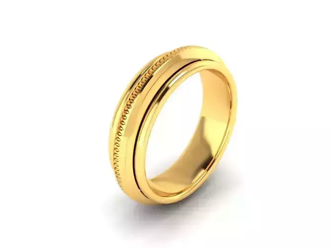 Women Band Ring 3dm render detail
