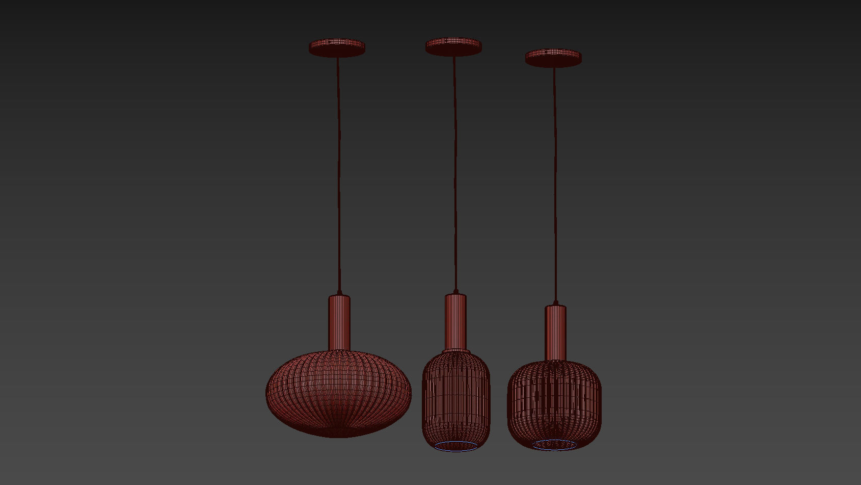 Nordic Style Ribbed Glass Mini 3D model_5